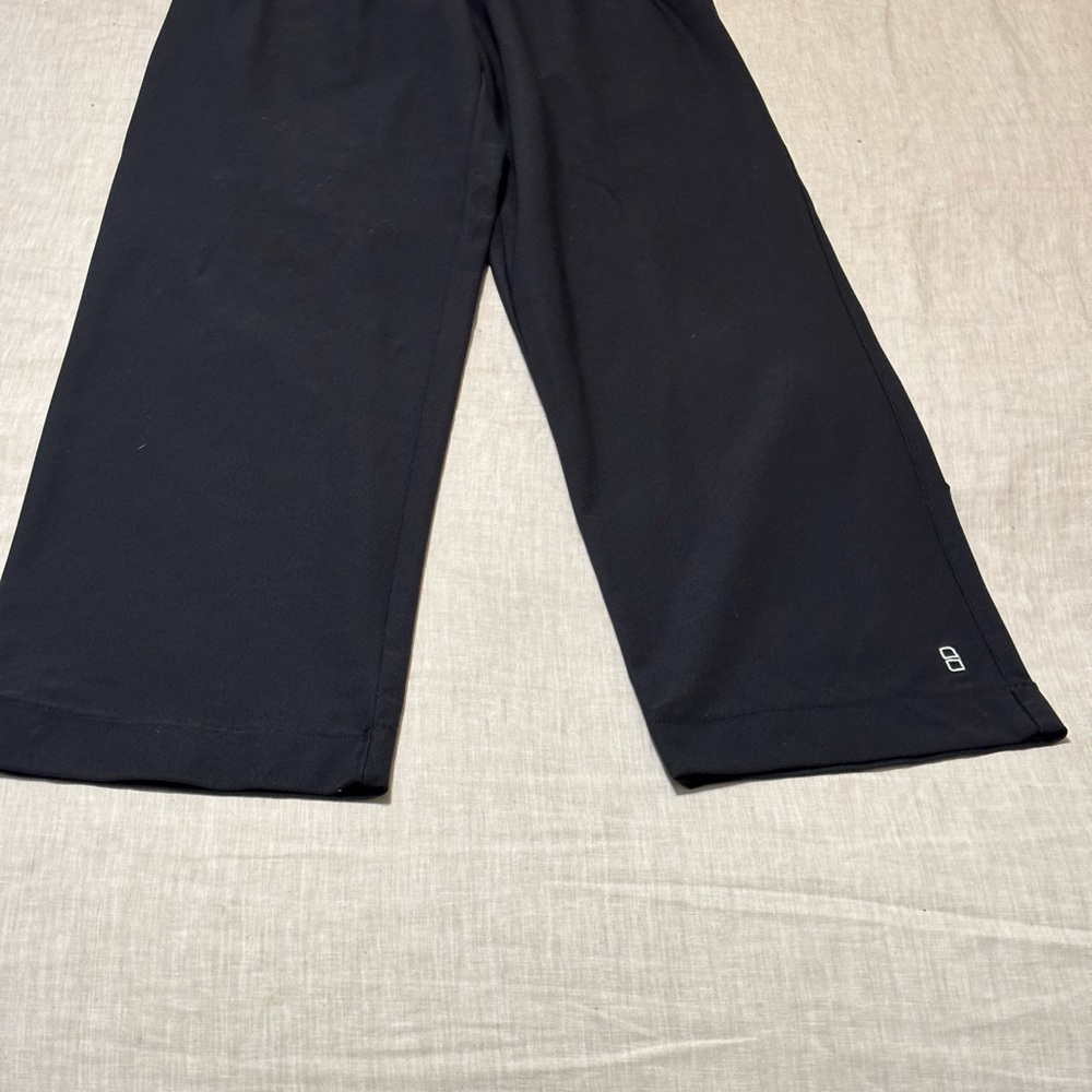 Lucy Black Wide-Leg Athletic Casual, S/Tall Pants, lightly worn
